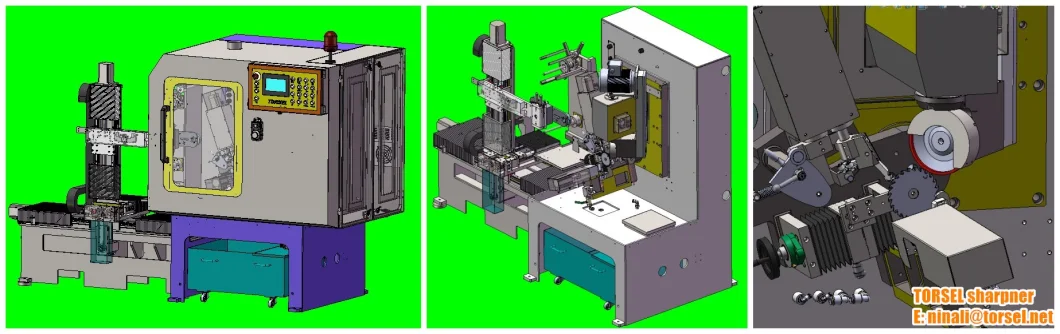 ATZ400 / ATZ500 Funkcja CNC TCT Górna kręgowa piła do szlifowania ostrza z ładowarką 6